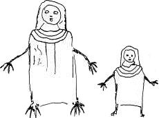 изображение ребенка и взрослого, сделанное взрослой узбечкой изображение ребенка и взрослого, сделанное взрослой узбечкой