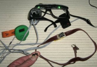 Конструктивное оформление разработки реализовано в виде оправы для очков